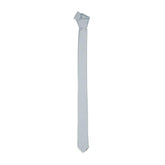 Emilio Romanelli Sleek Silk Slim Tie in Chic Gray -  Neckties, Men -  Emilio Romanelli.